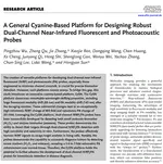 A General Cyanine-Based Platform for Designing Robust Dual-Channel Near-Infrared Fluorescent and Photoacoustic Probes